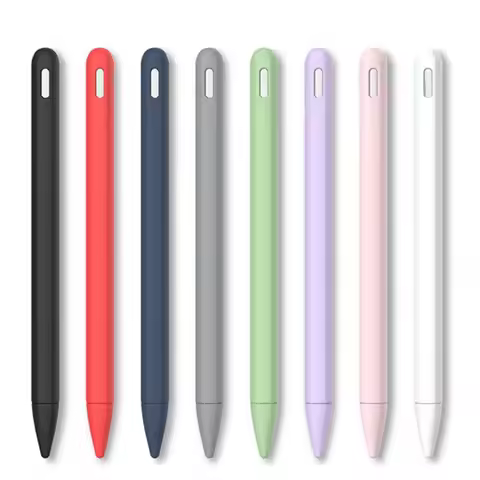 Silicone Tablet Pencil Case Anti-scratch Non Slip Stylus Sleeve Colorful Waterproof Pencil Protectiv
