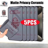 5PCS Matte Anti Spy Ceramic Film for Infinix Hot Note Smart 8 9 Tecno Spark 50i 40i 40 50 Pro GO 1 2