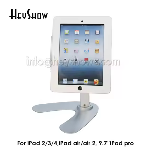 Tablet Security Lock Metal Tablet Display Stand Anti-Theft Case Tablet Rotation Housing For iPad 2/3