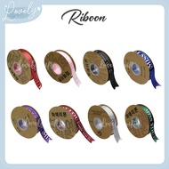 Ribbon Satin/Riben Gift Box/Riben Murah/Ribbon MISS YOU /Riben Cantik/Ribbon Bouquet/Riben Hantaran/