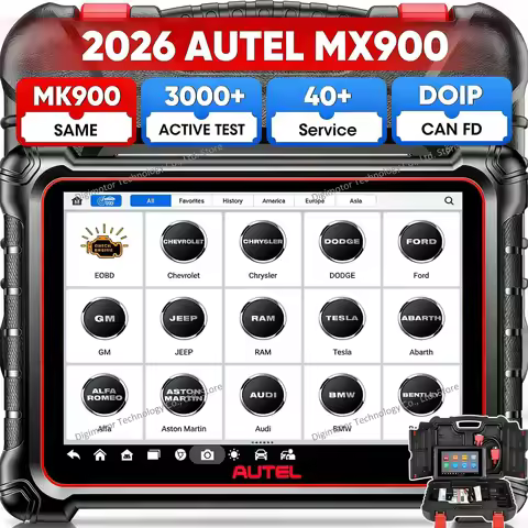 Autel Scanner MaxiCheck MX900 Bidirectional Diagnostic Scan Tool, 8in Up of MK808S MX808S, 3000+Test