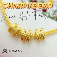 916 MINI H MINI H 916 FULLGOLD Momas Jewellery Emas 916 Bead Charm Pdr Loket Emas Bajet Hadiah