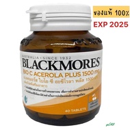 Blackmores Bio C Acerola cherry plus 1500 mg แบล็คมอร์ ไบโอซี อะเซโรลาเชอรรี่ แบล็คมอร์วิตามินซี วิตามินซีเข้มข้น 40 เม็ด (EXP 09/2025)