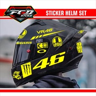 Helmet Sticker - CUTTING VR46 Sticker SET For Helmet