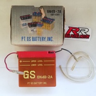 Accu accu aki battery motor 6N4B 2A 6 VOLT original ori GS yamaha dt100 dt125 DT 100 125 dt50 rd50 r