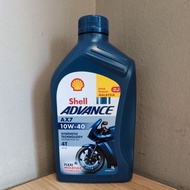 (SIRIM ✅) Shell Lubricant Oil Advance AX7 10W-40 (Minyak Hitam Motor)