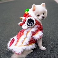 【免運】寵物服裝新款新年裝舞獅裝 醒獅裝 寵物衣服變身裝 狗狗衣服