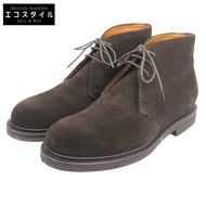 JALAN SRIWIJAYA 男士深棕色 Chukkaブラウン，8 碼 (99102)，成色極佳，絨面革，1663 鞋楦，Vibram Gumlite 鞋底 [二手]