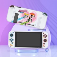 Cute Powerpuff Girl Switch OLED Case for Nintendo Switch &amp; OLED, Dockable PC Protective Cover