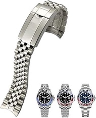 For Rolex Strap GMT Master II Wrist Watch Band Bracelet Jubilee with Oyster Clasp 904L Solid Stainle