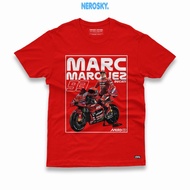 Crew T-ShirtNewest MARC MARQUEZ 93 DUCATI KAOS T-SHIRT 24S PREMIUM COTTON COMBED TYPE 24S-5XL