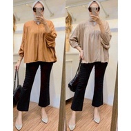 Cutbray Wanita Celana Cutbray Wanita Kain Katun Stretch Celana Wanita MH