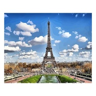 16 x 20 Inch DIY Oil Painting on Canvas Paint by Number Kit Eiffel Tower Pattern for Adults Kids Beginner Craft (2)