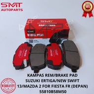 Breake PAD SUZUKI ERTIGA Brake Pads/NEW SWIFT '13/MAZDA 2 FOR FIESTA FR 55810B58M50 SMT ORIGINAL