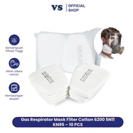 Varen Skin NIOSHIN95 Filter Mask Gas Respirator Cotton 6200 5N11 KN95 10 PCS - KA-5N11