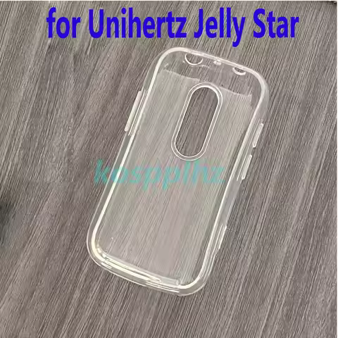 Phone Case Soft Silicone for Unihertz Jelly Star TPU Back Cover Black Transparent Cases for Unihertz