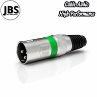 XLR male jack XLR male audio connector/