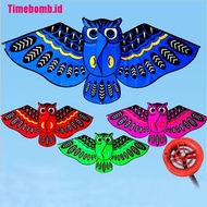 110cm Colorful Owl Layangan Kartun Anak