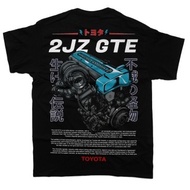 2JZ GTE VVTi T-Shirt / Engine Motor 6 Cylinder / Unisex / Car Enthusiast / Drifting Drag JDM