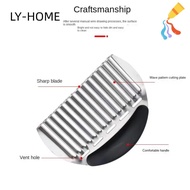 LIAOYING Potato Slicer, Wavy with Handle Potato Cutter, Cutting Heavy Duty Stainless Steel Vegetable