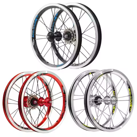 14" V Brake Folding Bike Wheelset For Dahon BYA412 / Literpro 1401 Single / 3-Speed Alloy Rim Sealed