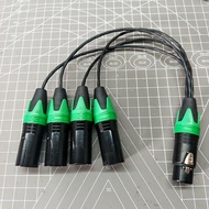 Canare Cable Sinar PT Ewindo/ Branch Cable XLR 1 Canon Female To 4 XLR Canon Male