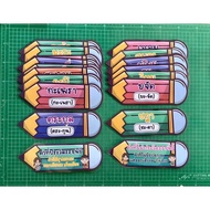 Marked Manbill Giant Pencil&Universal Words