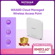 NETGEAR WAX610 Cloud Managed Wireless Access Point - WiFi 6 Dual-Band AX1800