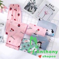 ▫☁☂Anthony korea fashion adult pajama sleepwear for women cotton/spendex  tela underwear  pajama sil