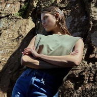 Bread & Boxers 高質感厚質羅紋背心 - 卡其綠