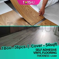 1.8mm 54sqft/36 keping TOYS4U Self Adhesive Vinyl Flooring
