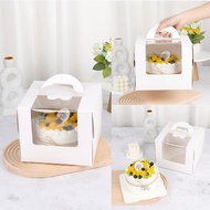 3Inch4Inch6Inch8Portable mousse cake box ins Korean-style windowed birthday cake packaging box GJQJ