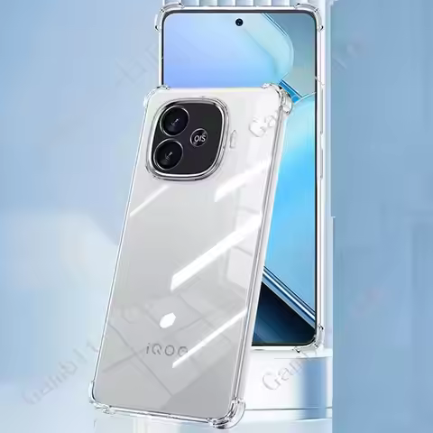 Anti-Falling Case For Vivo IQOO Z9 Turbo 6.78" 2024 V2352A Soft Silicone TPU Original Shockproof Bac