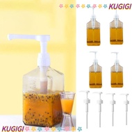 KUGIGI Syrup Drip Dispenser, 5/8/10CC 1600ml Coffee Syrup Press Bottle, Durable with Scale Large Cap