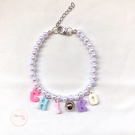 / cat necklace / name cat necklace / dfixcat necklace custom cat necklace Real Dfixcat pearl cat nec