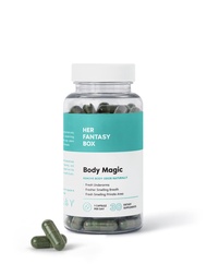 Body Magic Chlorophyll Capsules - 30 Vegan Capsules - for Detox, Digestion, Gut Health, Skin, Oily S