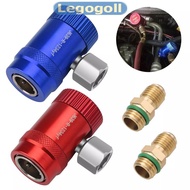 Legogoll 2Pcs R1234yf Quick Connector Adapter Auto AC High/Low Side R1234yf Quick Couplers Refrigera