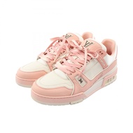 【二手】路易威登LOUIS VUITTON運動鞋 LV Trainer 系列 玫瑰/白色皮革 LV Trainer 系列男士運動鞋 二手 A