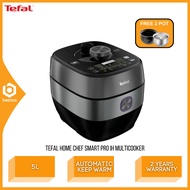 Tefal CY638 Multi Pressure Cooker Home Chef Smart Pro IH 5.0 Litre with 2 Pots - CY638D