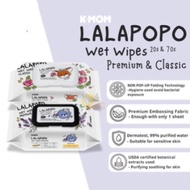 K-mom Lalapopo Wet Wipes Premium & Cellsic / Baby Wet Wipes/ Wet Wipes