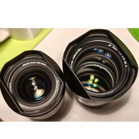 Design for Viltrox 75mm F1.2Pro 27mm F1.2 Pro Bayonet Metal Square Lens Hood With Free Metal Cap