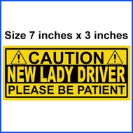 New Lady Driver Decal Sticker for Car
