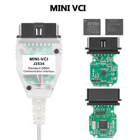 MINI VCI for TOYOTA TIS Techstream V18.00.008 FT232RQ FT232RL Mini Vci J2534 Tech Stream OBD OBD2 Ca