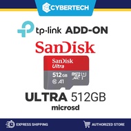 Cybertech TP-Link SanDisk Ultra 512GB A1Series microSD Class10 U1A1, Upto140MB/s(SDSQUAB-128G-GN6MN)