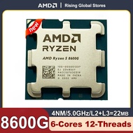 Ryzen 5 8600g R5 8600g 4.3 Ghz 6-teras 12-benang Pemproses Cpu 4nm L3=16m 100-000001237 Soket Am5 Ti