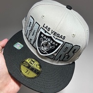 LJS CAPGAMING ONLINE SHOP NEWERA 59FIFTY FITTED 7 3/8 (58.7CM) NFL LAS VEGAS RAIDERS NFL DRAFT 2023