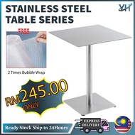 Meja Stainless Steel Working Table (Square) / Meja Dapur Dining Table Set Meja Stainless Steel Kitch