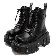 Cos height-increasing shoes 9cm large size ankle boots 36-42 punk Martin boots 2025 new men and wome
