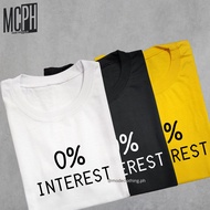 0% INTEREST Minimalist Statement Shirt