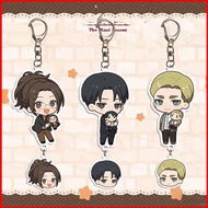 ST1 Attack on Titan Acrylic Keychain Erwin Smith Pendant Hange Zoe Accessories Anime Periphery TS1